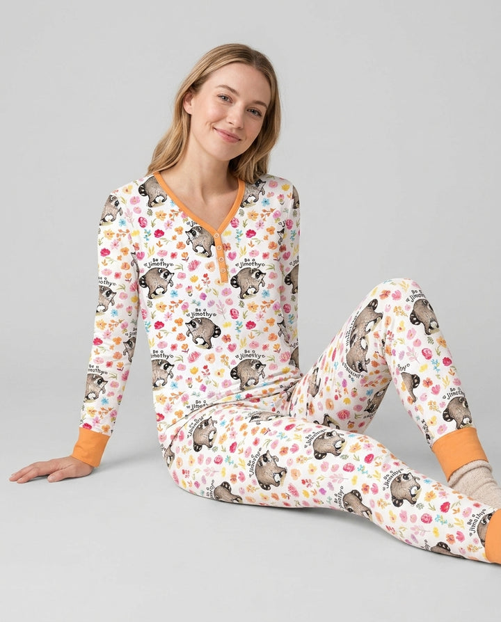 Be A Jimothy Family Matching Bamboo Women Pajama Set
