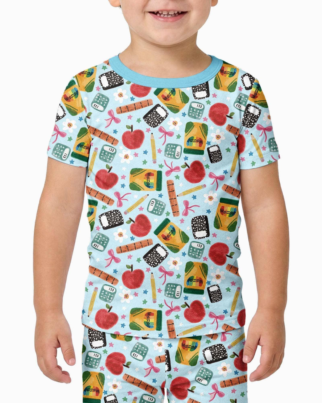 Zweiteiliges, kurzärmliges Pyjama-Set mit Marienkäfern