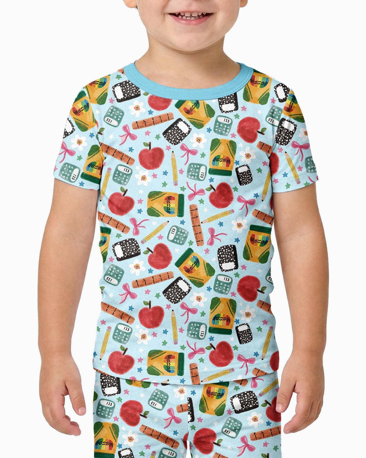Zweiteiliges, kurzärmliges Pyjama-Set mit Marienkäfern