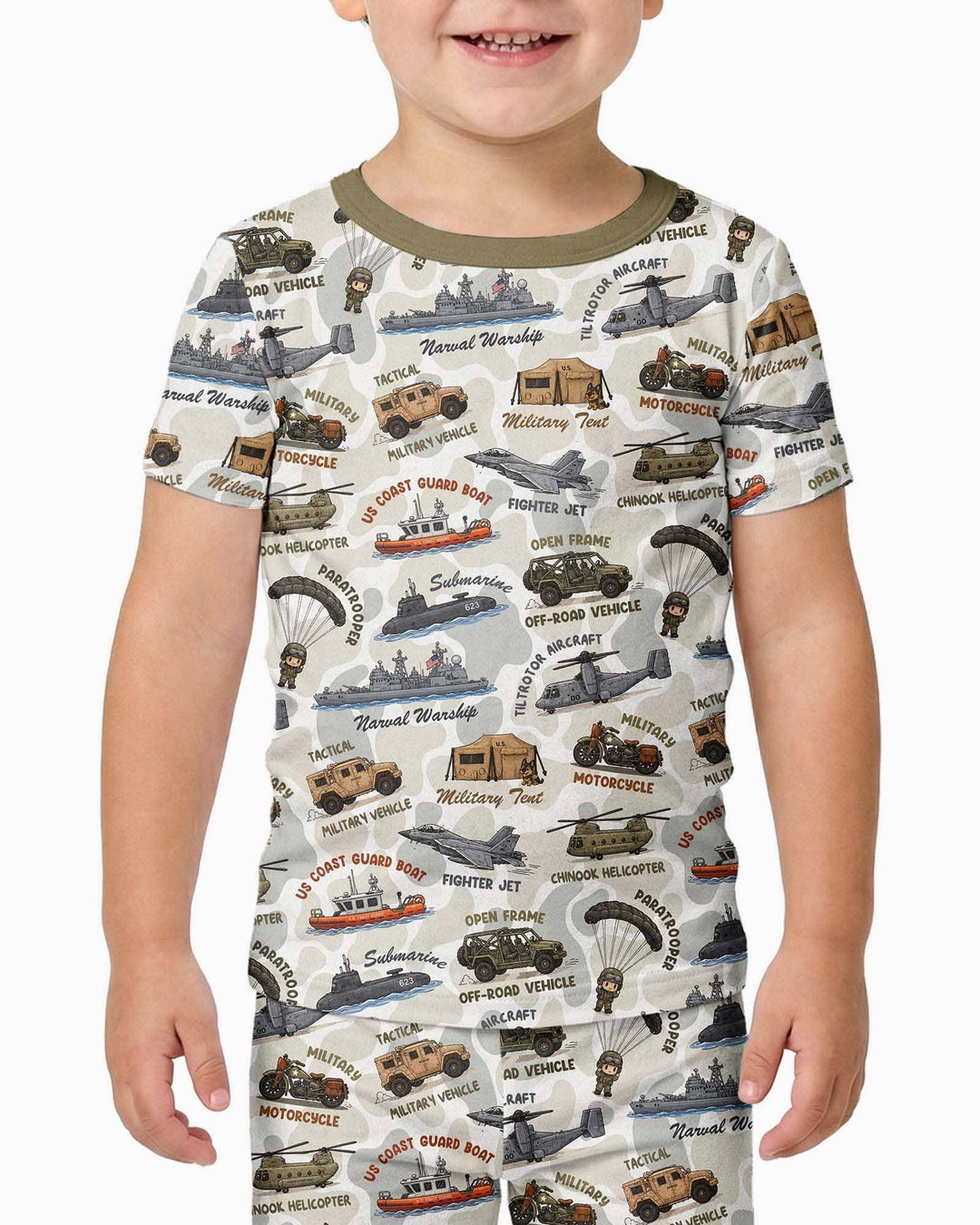Zweiteiliges, kurzärmliges Pyjama-Set mit Marienkäfern