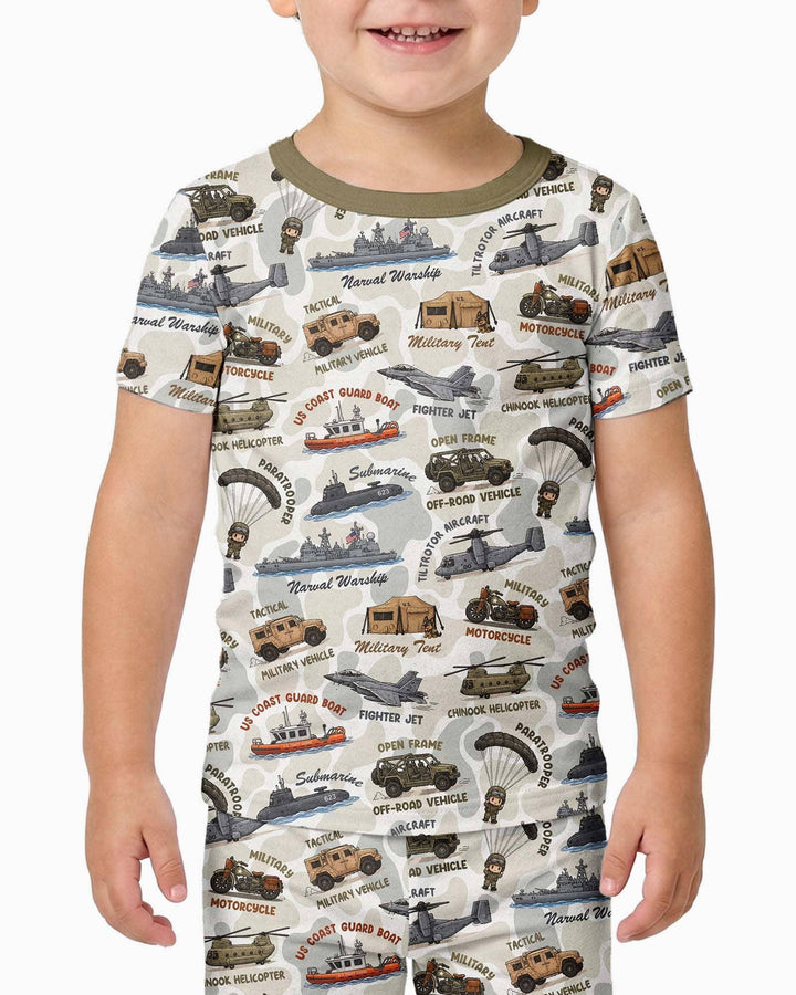 Zweiteiliges, kurzärmliges Pyjama-Set mit Marienkäfern