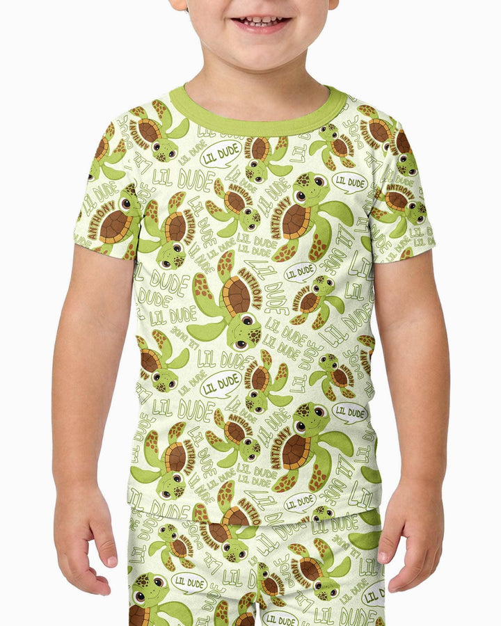 Zweiteiliges, kurzärmliges Pyjama-Set mit Marienkäfern