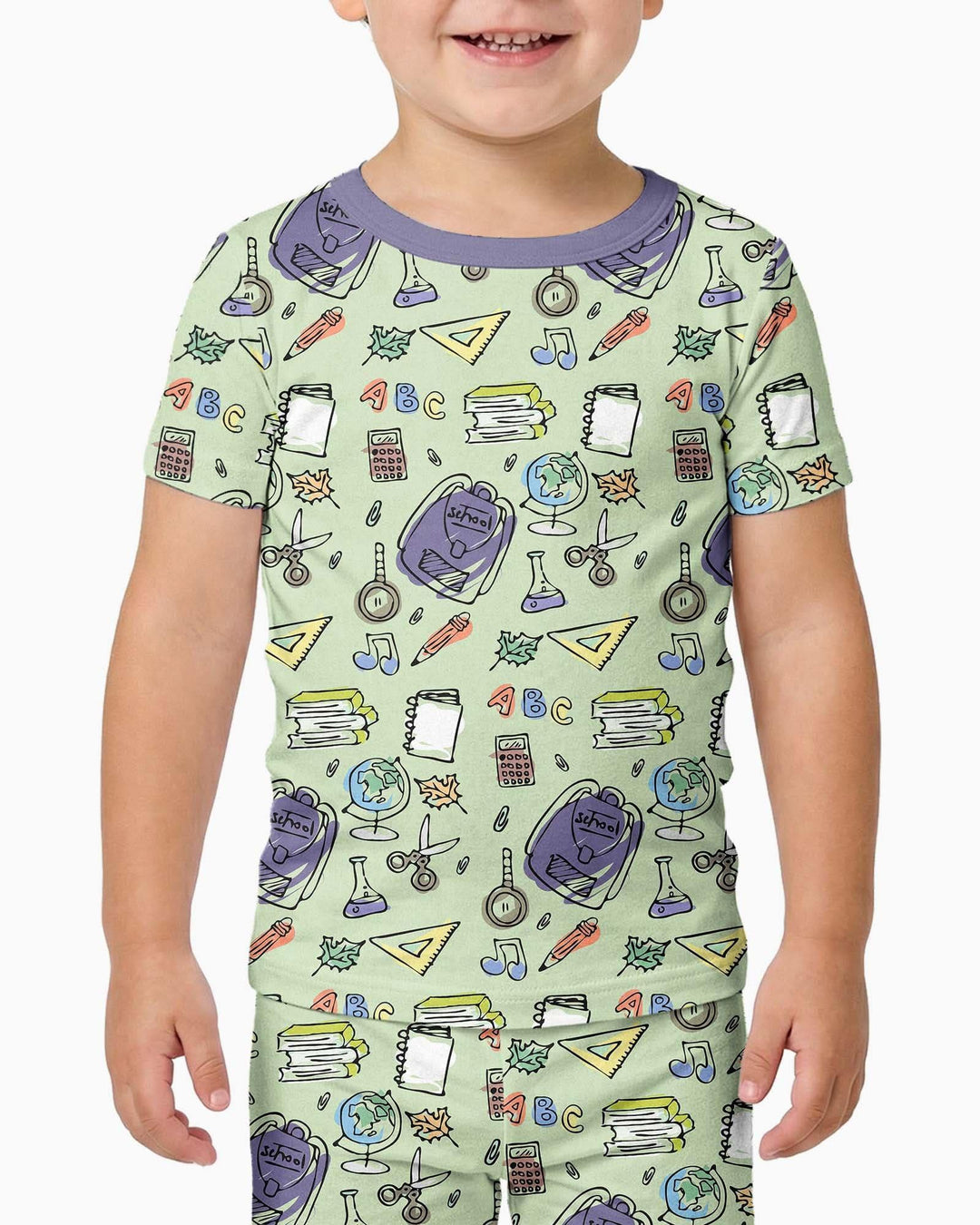 Zweiteiliges, kurzärmliges Pyjama-Set mit Marienkäfern