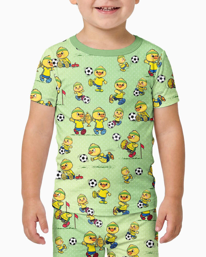 Zweiteiliges, kurzärmliges Pyjama-Set mit Marienkäfern