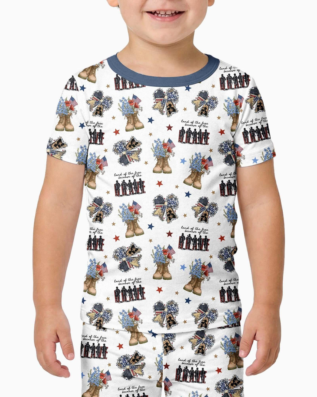 Zweiteiliges, kurzärmliges Pyjama-Set mit Marienkäfern