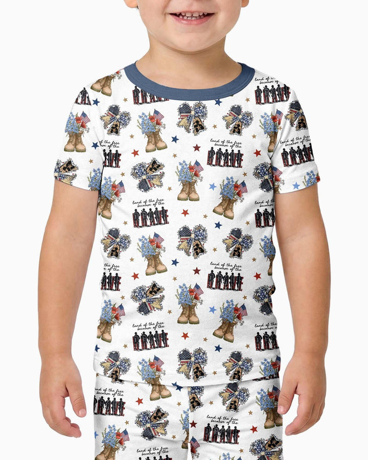Zweiteiliges, kurzärmliges Pyjama-Set mit Marienkäfern