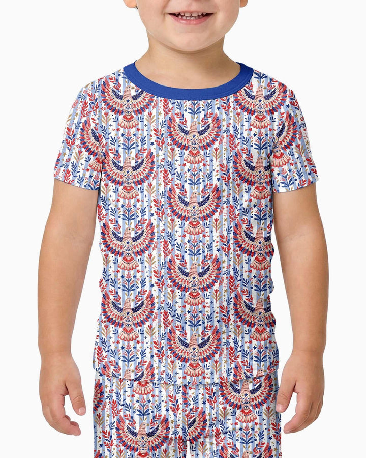 Zweiteiliges, kurzärmliges Pyjama-Set mit Marienkäfern