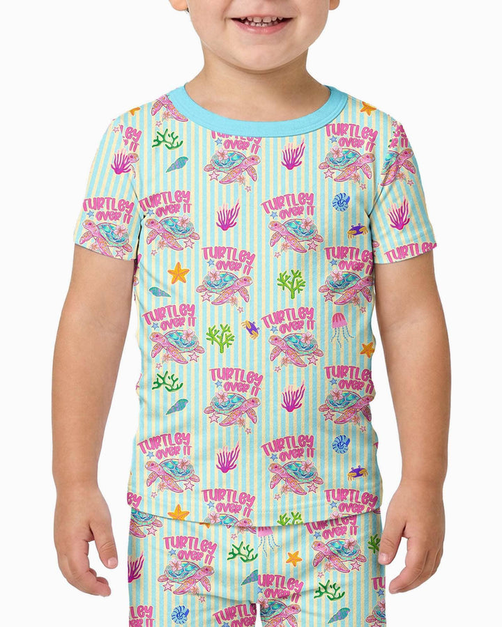 Zweiteiliges, kurzärmliges Pyjama-Set mit Marienkäfern