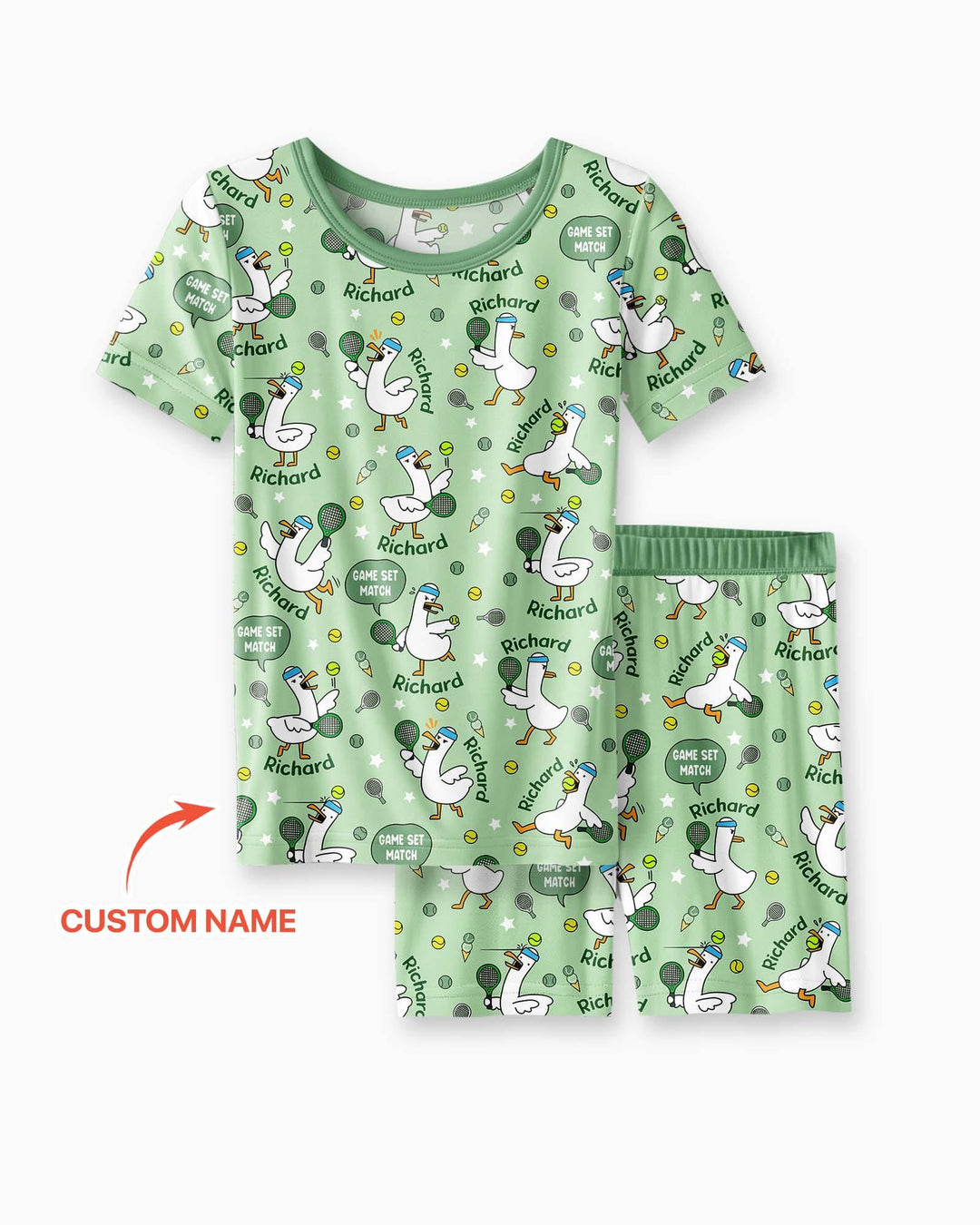Schlafanzug-Set zweiteilig, kurze Ärmel, kurze Hose, Bambus