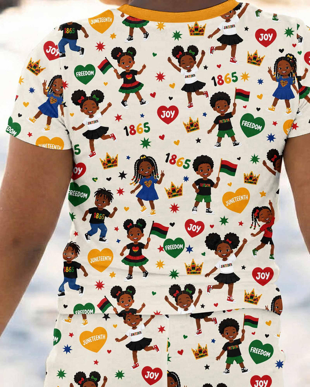 Zweiteiliges, kurzärmliges Pyjama-Set mit Marienkäfern