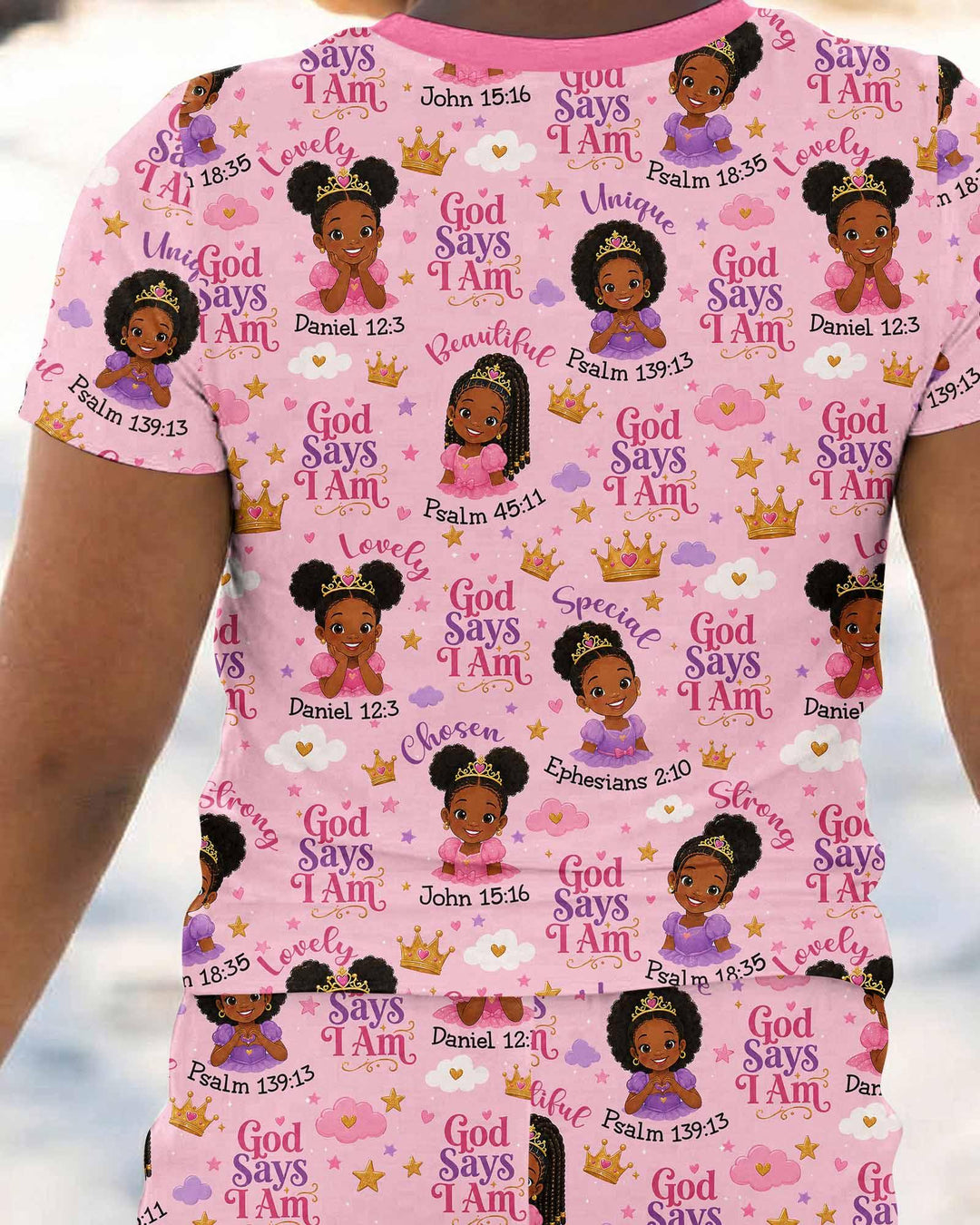 Zweiteiliges, kurzärmliges Pyjama-Set mit Marienkäfern