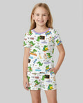 Template Zweiteiliges Pyjama-Set mit kurzen Ärmeln und Shorts