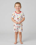 Schlafanzug-Set zweiteilig, kurze Ärmel, kurze Hose, Bambus