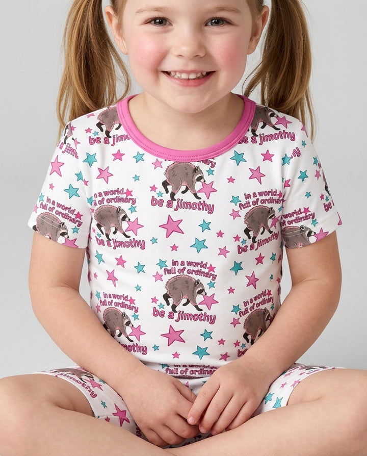 In A World Full Of Ordinary Be A Jimothy Bamboo Two Piece Short Sleeve Shorts Pajama Set