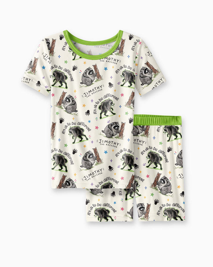 It's Okay to be Jimothy Bamboo Two Piece Short Sleeve Shorts Pajama Set