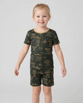 Little Explorer God Leads The Way Bamboo Two Piece Short Sleeve Shorts Pajama Set
