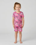 Schlafanzug-Set zweiteilig, kurze Ärmel, kurze Hose, Bambus