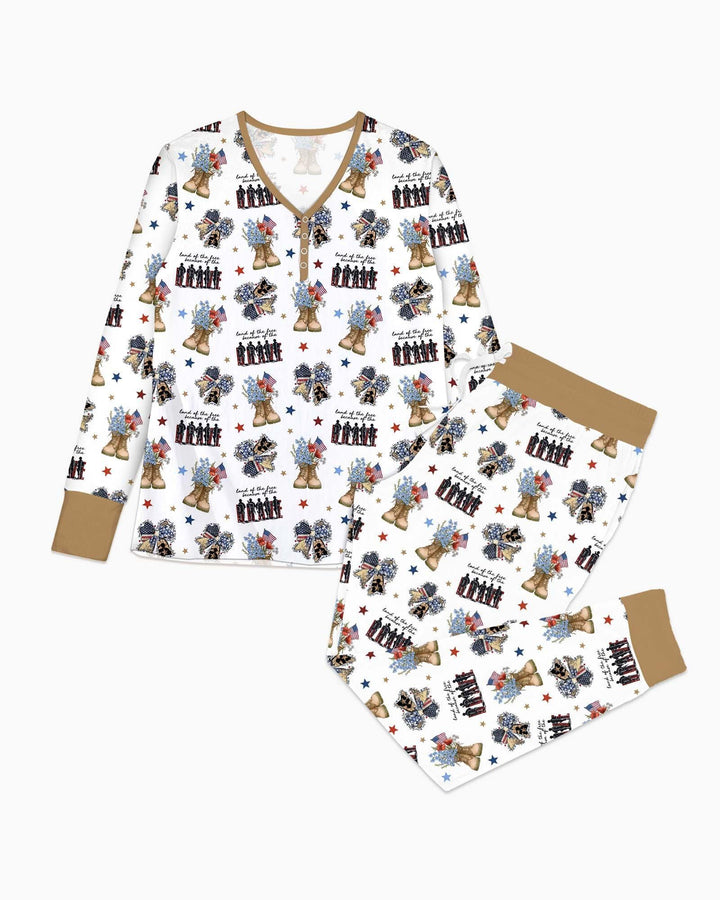 Vorlage Bambus Damen Pyjama Set