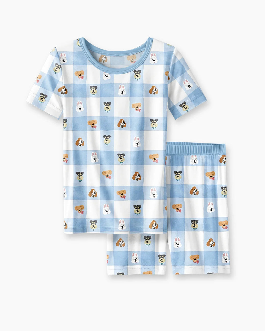 Schlafanzug-Set zweiteilig, kurze Ärmel, kurze Hose, Bambus