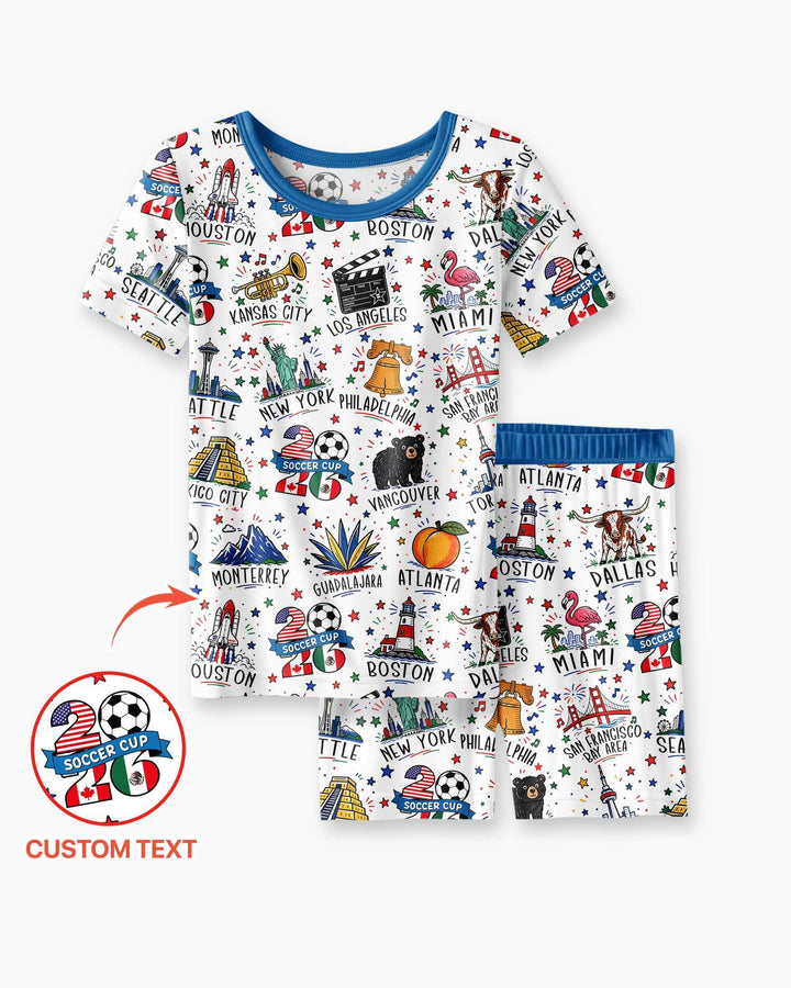 Schlafanzug-Set zweiteilig, kurze Ärmel, kurze Hose, Bambus
