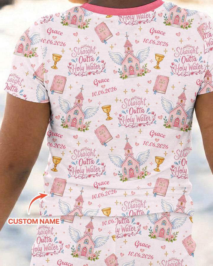Zweiteiliges, kurzärmliges Pyjama-Set mit Marienkäfern