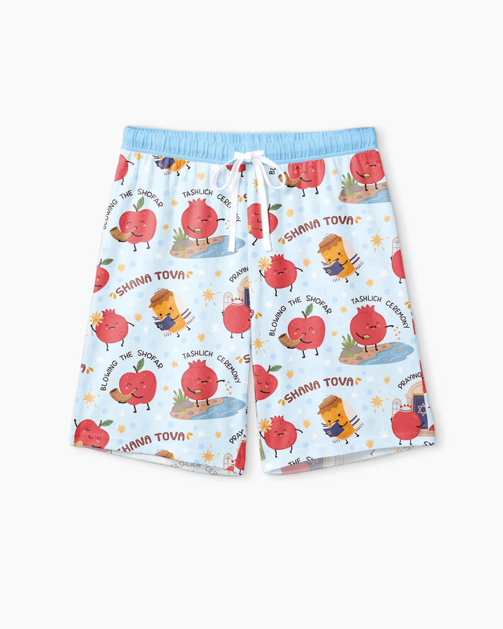 Sweet Sacred Moments Family Matching Bamboo Men Short Sleeve Short Pajama Set