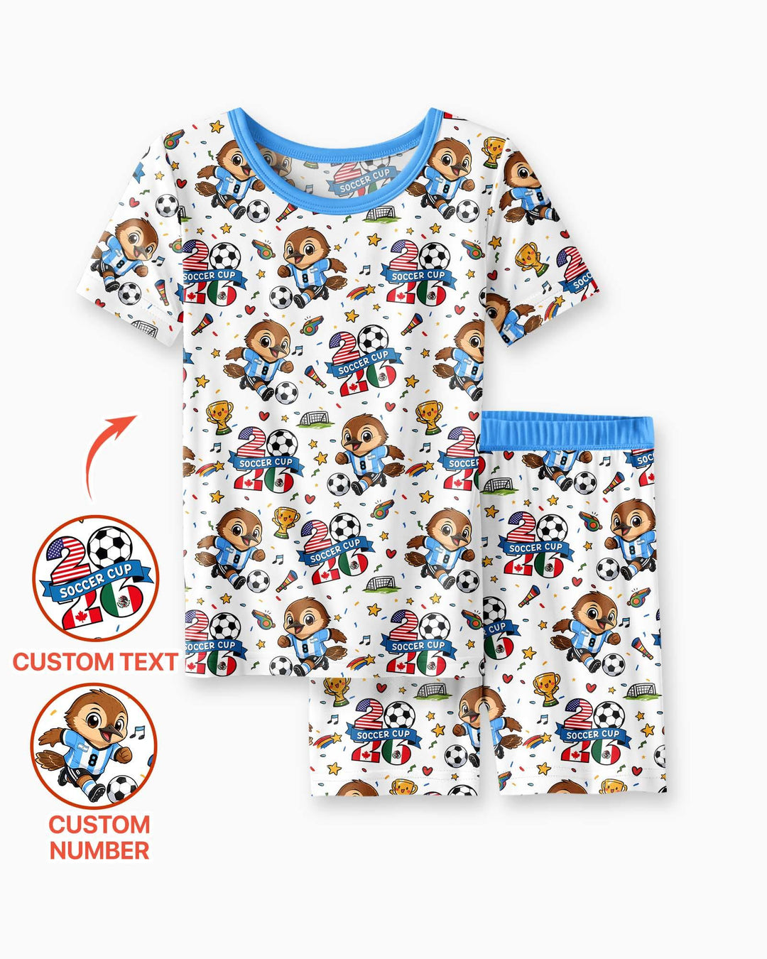 Schlafanzug-Set zweiteilig, kurze Ärmel, kurze Hose, Bambus