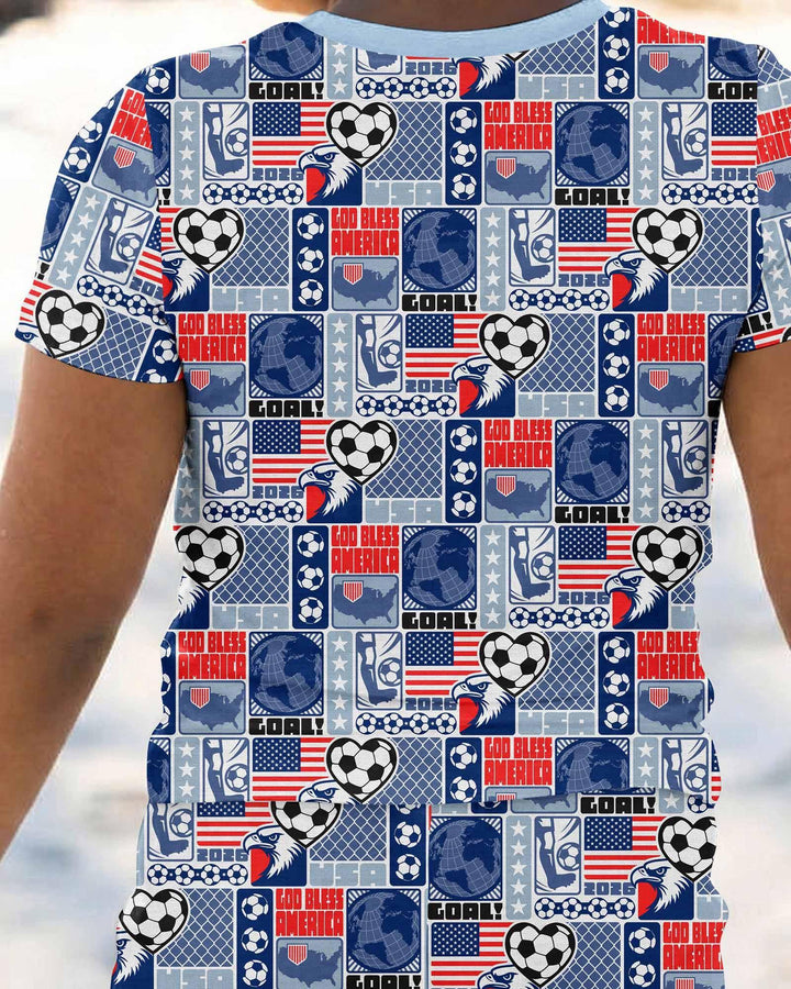 Zweiteiliges, kurzärmliges Pyjama-Set mit Marienkäfern
