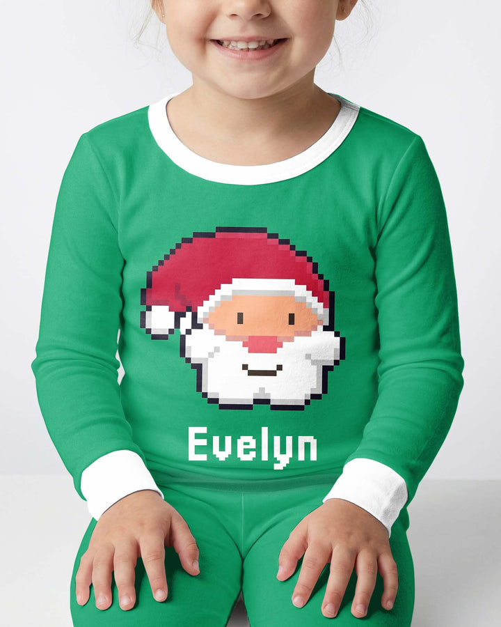 Merry Pixel Pals Bamboo Two Piece Long Sleeve Pajama Set