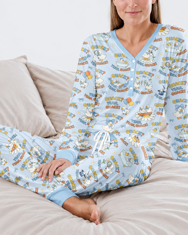 Yeah Quack Show Bamboo Women Pajama Set