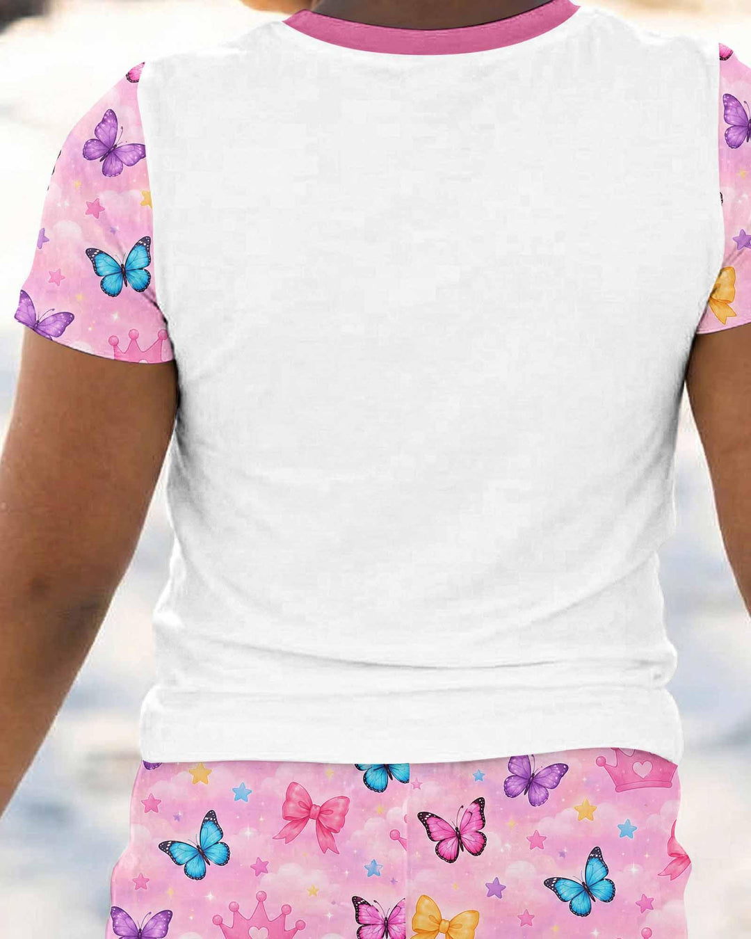 Zweiteiliges, kurzärmliges Pyjama-Set mit Marienkäfern