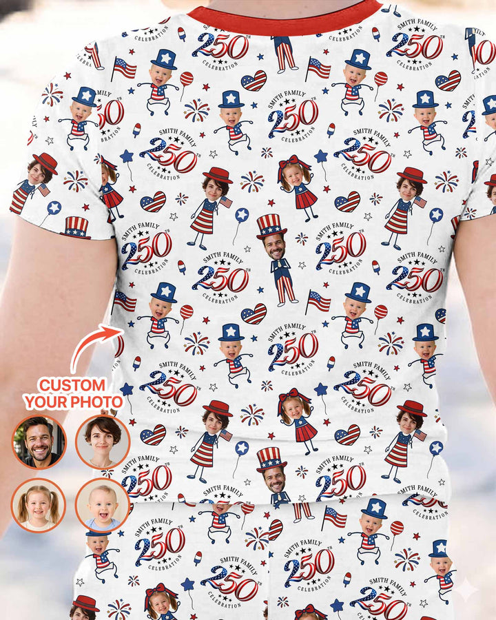 Zweiteiliges, kurzärmliges Pyjama-Set mit Marienkäfern