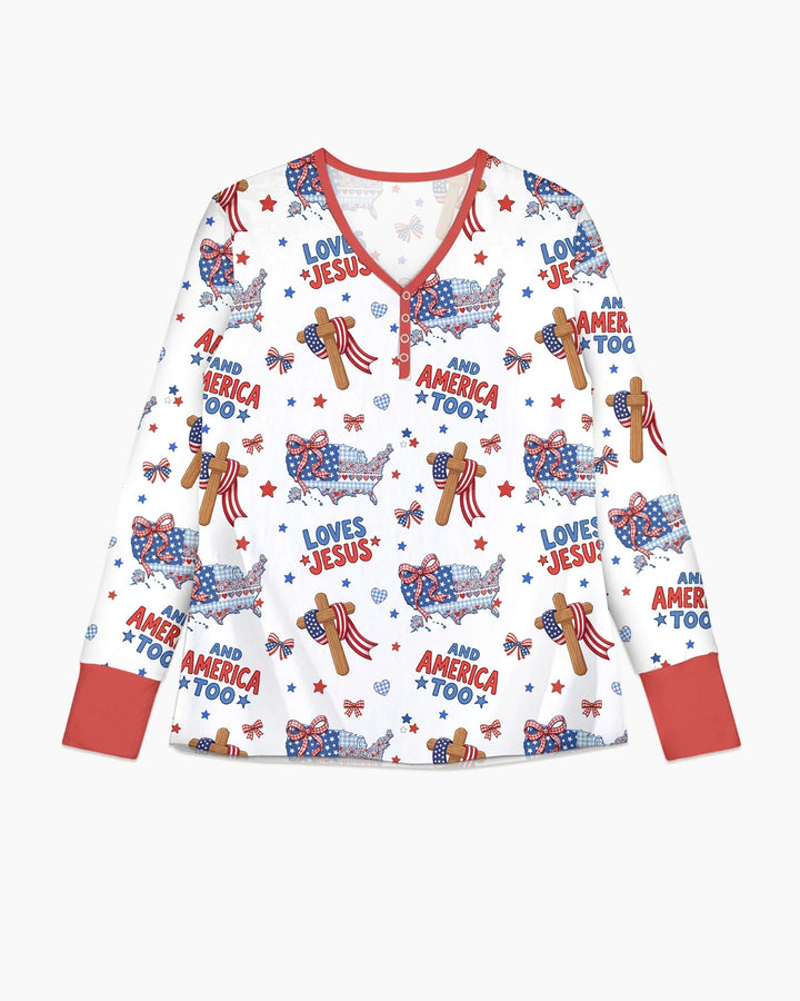 Vorlage Bambus Damen Pyjama Set