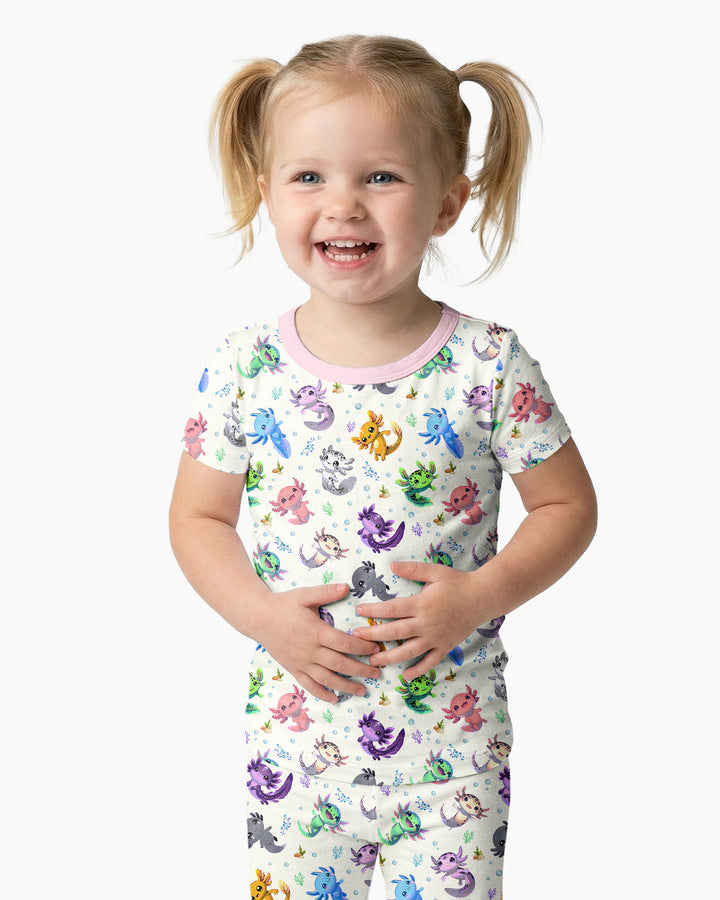 Zweiteiliges, kurzärmliges Pyjama-Set mit Marienkäfern