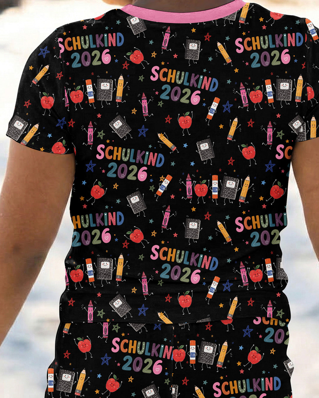 Zweiteiliges, kurzärmliges Pyjama-Set mit Marienkäfern