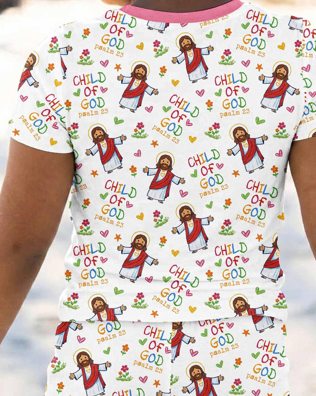 Zweiteiliges, kurzärmliges Pyjama-Set mit Marienkäfern