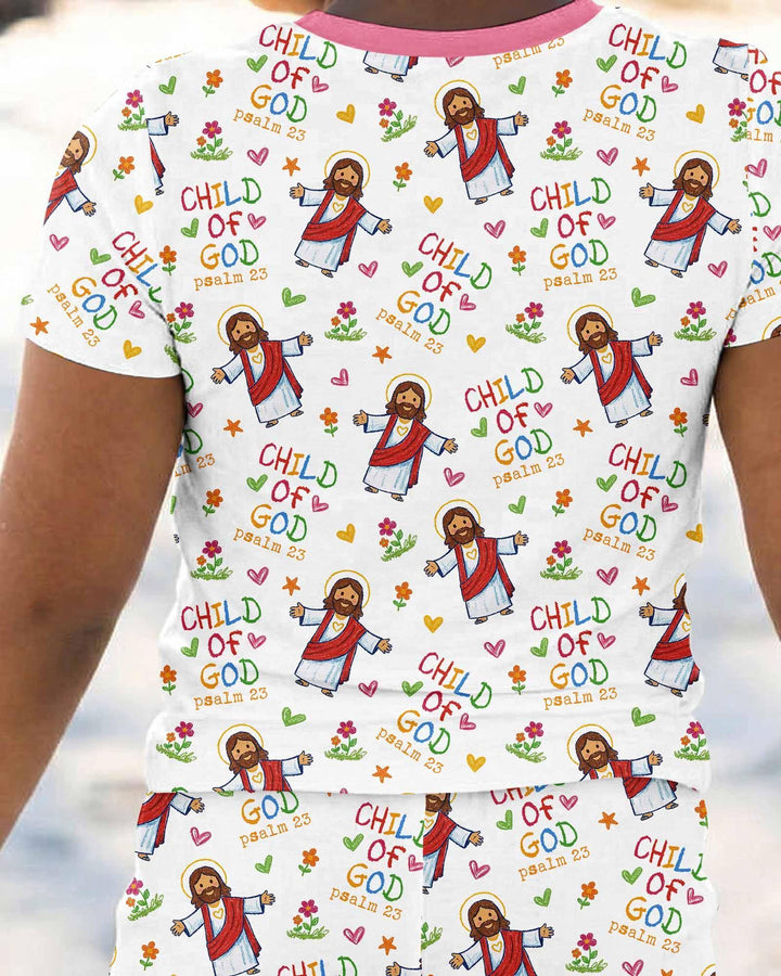 Zweiteiliges, kurzärmliges Pyjama-Set mit Marienkäfern