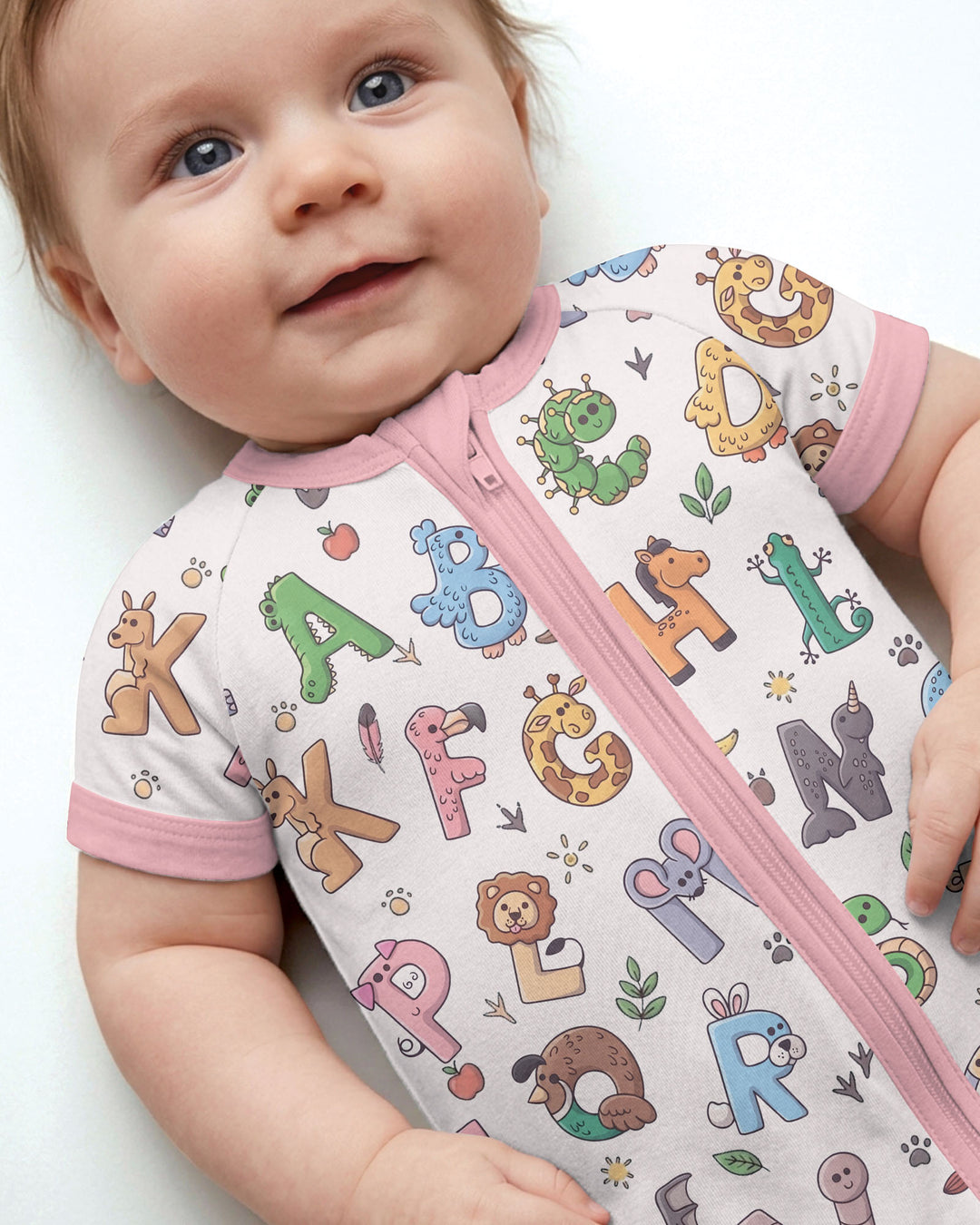 Animals Alphabet Bamboo Shorty Zippy