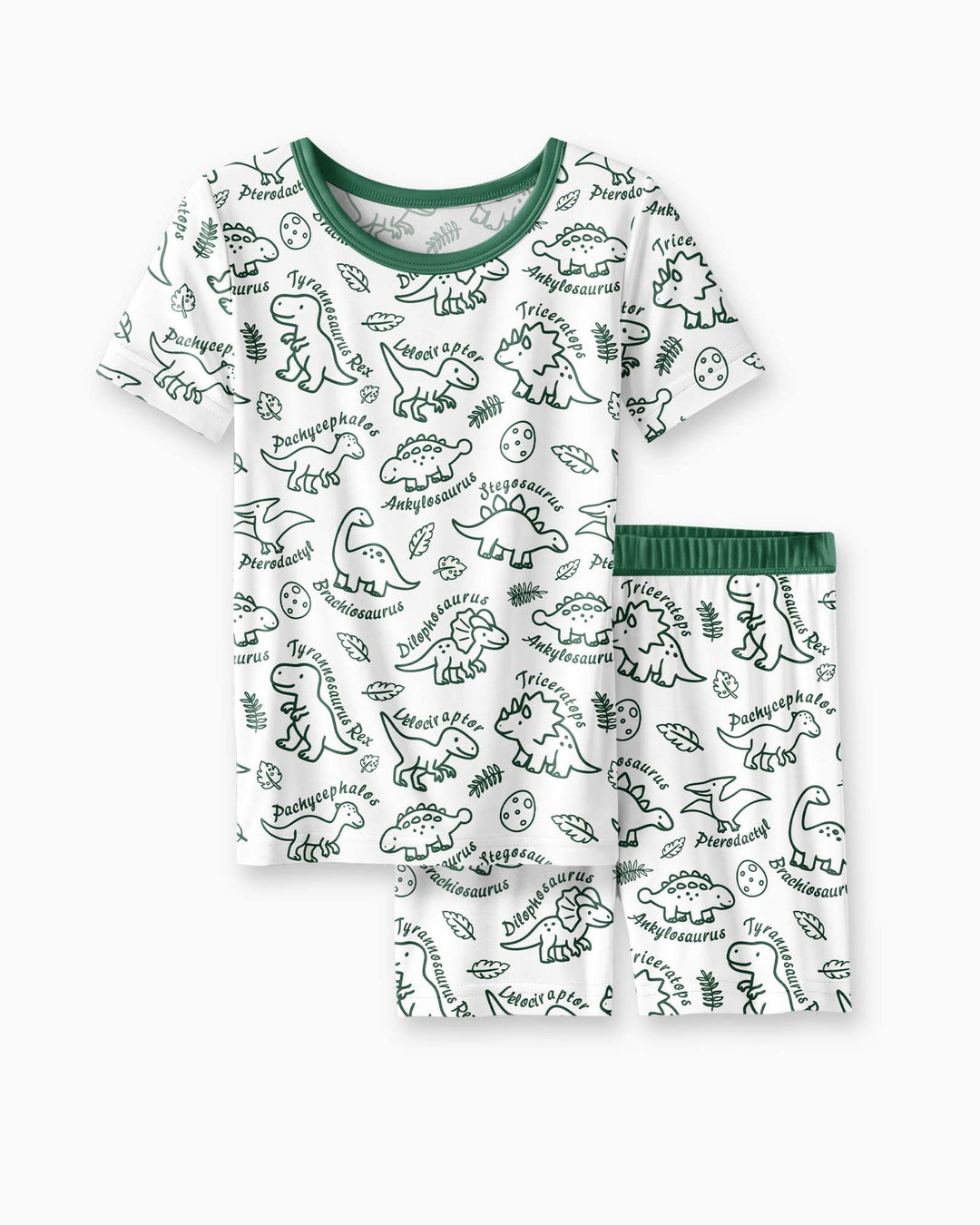 Schlafanzug-Set zweiteilig, kurze Ärmel, kurze Hose, Bambus