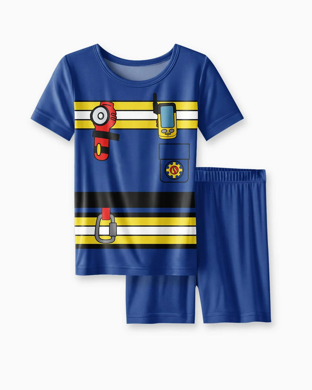 Schlafanzug-Set zweiteilig, kurze Ärmel, kurze Hose, Bambus