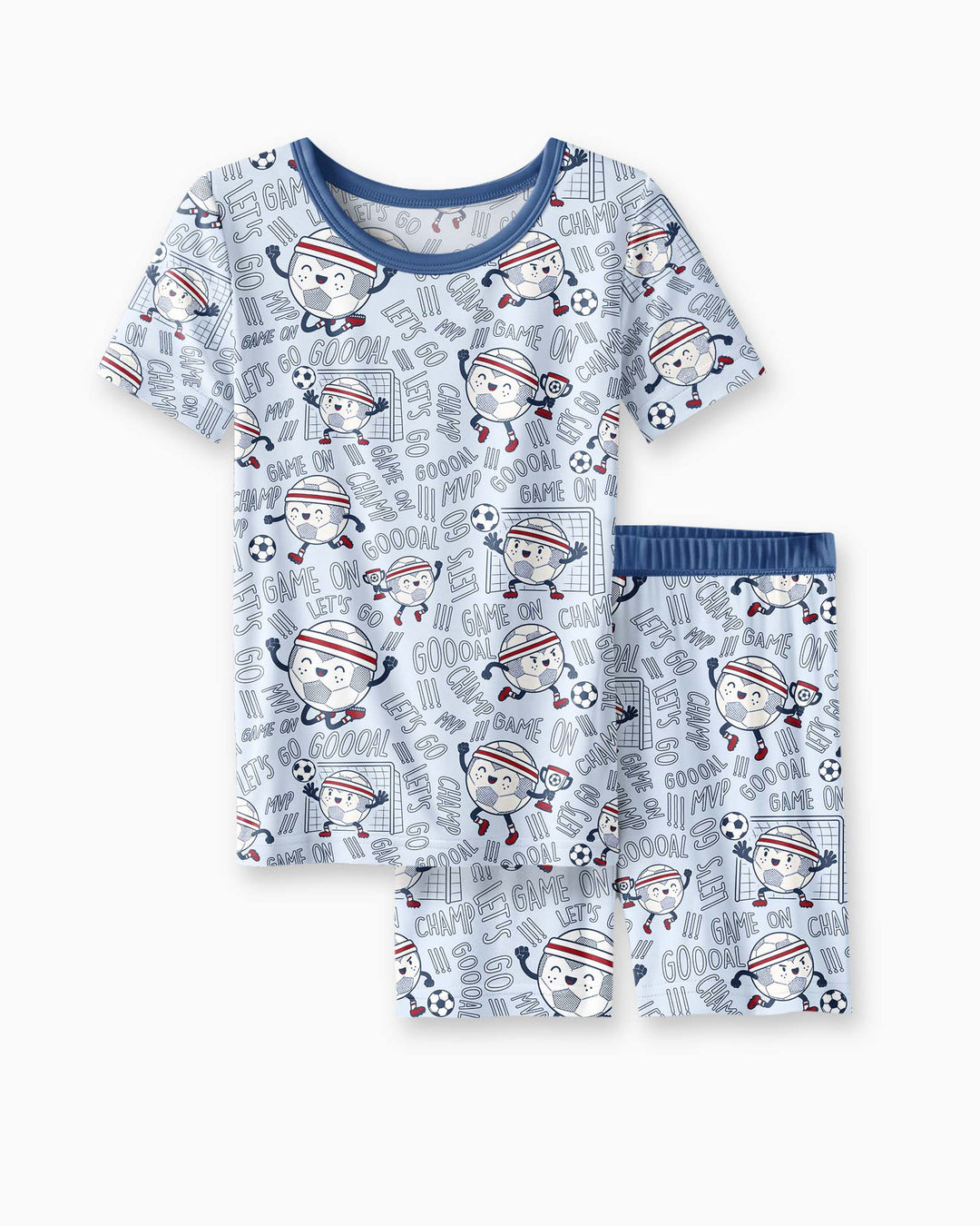 Schlafanzug-Set zweiteilig, kurze Ärmel, kurze Hose, Bambus