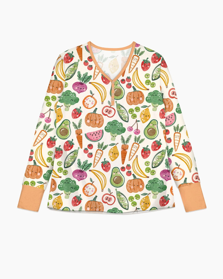 Veggie Friends Familien-Schlafanzug-Set aus Bambus für Damen