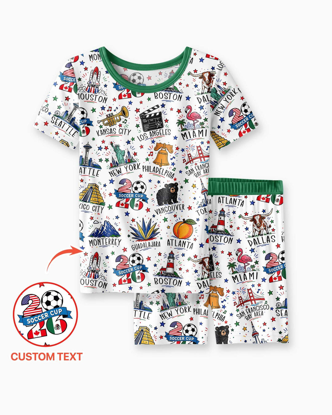 Schlafanzug-Set zweiteilig, kurze Ärmel, kurze Hose, Bambus