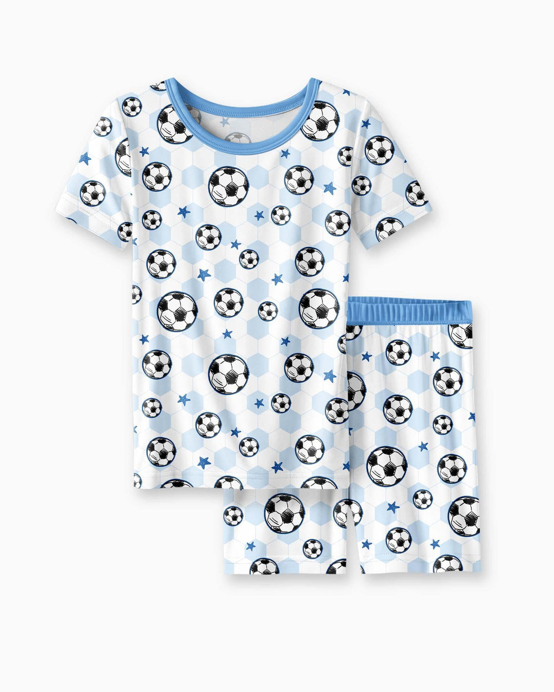 Schlafanzug-Set zweiteilig, kurze Ärmel, kurze Hose, Bambus