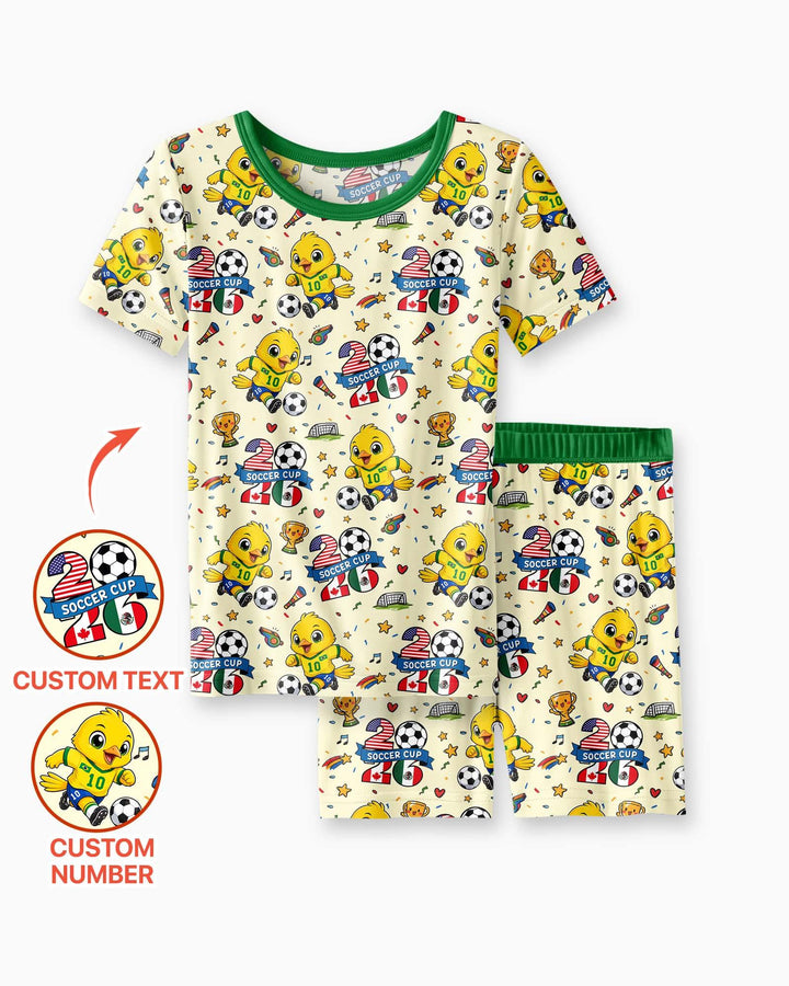 Schlafanzug-Set zweiteilig, kurze Ärmel, kurze Hose, Bambus