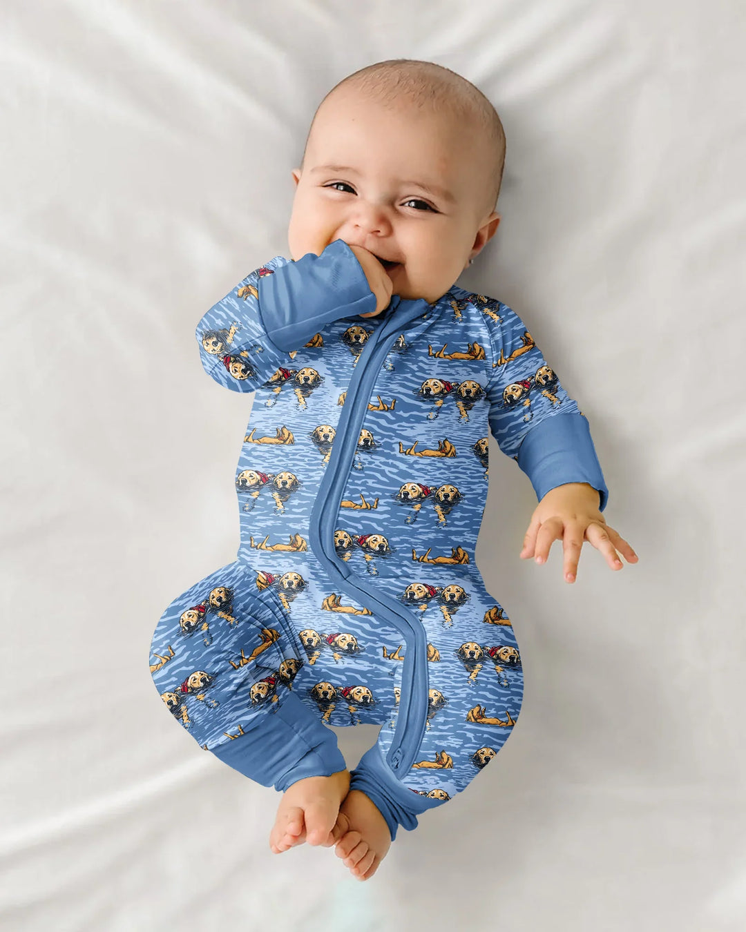 Gerippte Babykleidung mit individuellem Foto - Weich &amp; Skizzenhaft