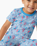 Zweiteiliges, kurzärmliges Pyjama-Set mit Marienkäfern