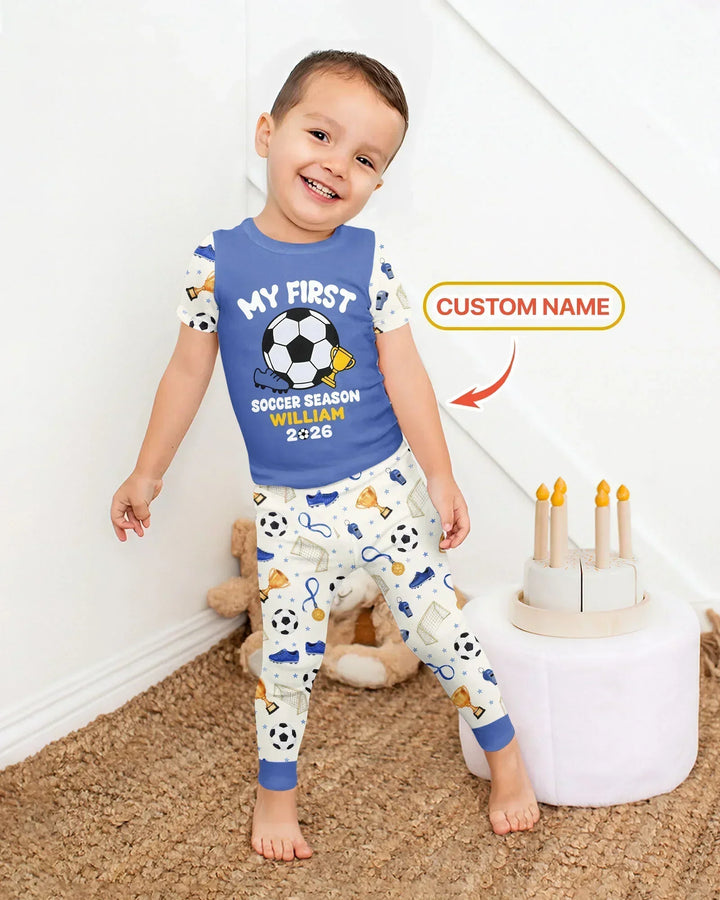 Zweiteiliges, kurzärmliges Pyjama-Set mit Marienkäfern