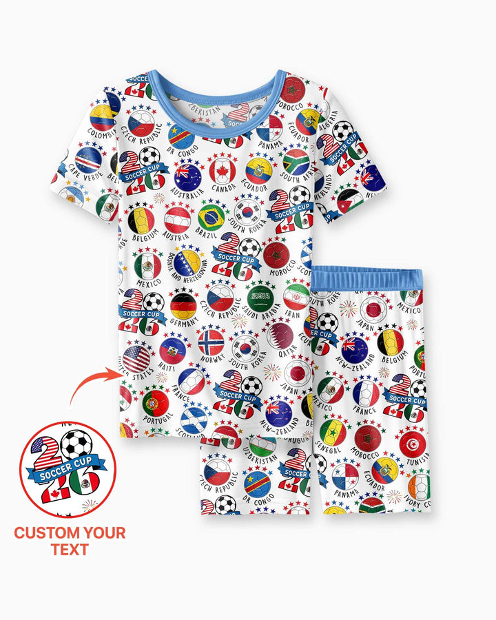 Schlafanzug-Set zweiteilig, kurze Ärmel, kurze Hose, Bambus
