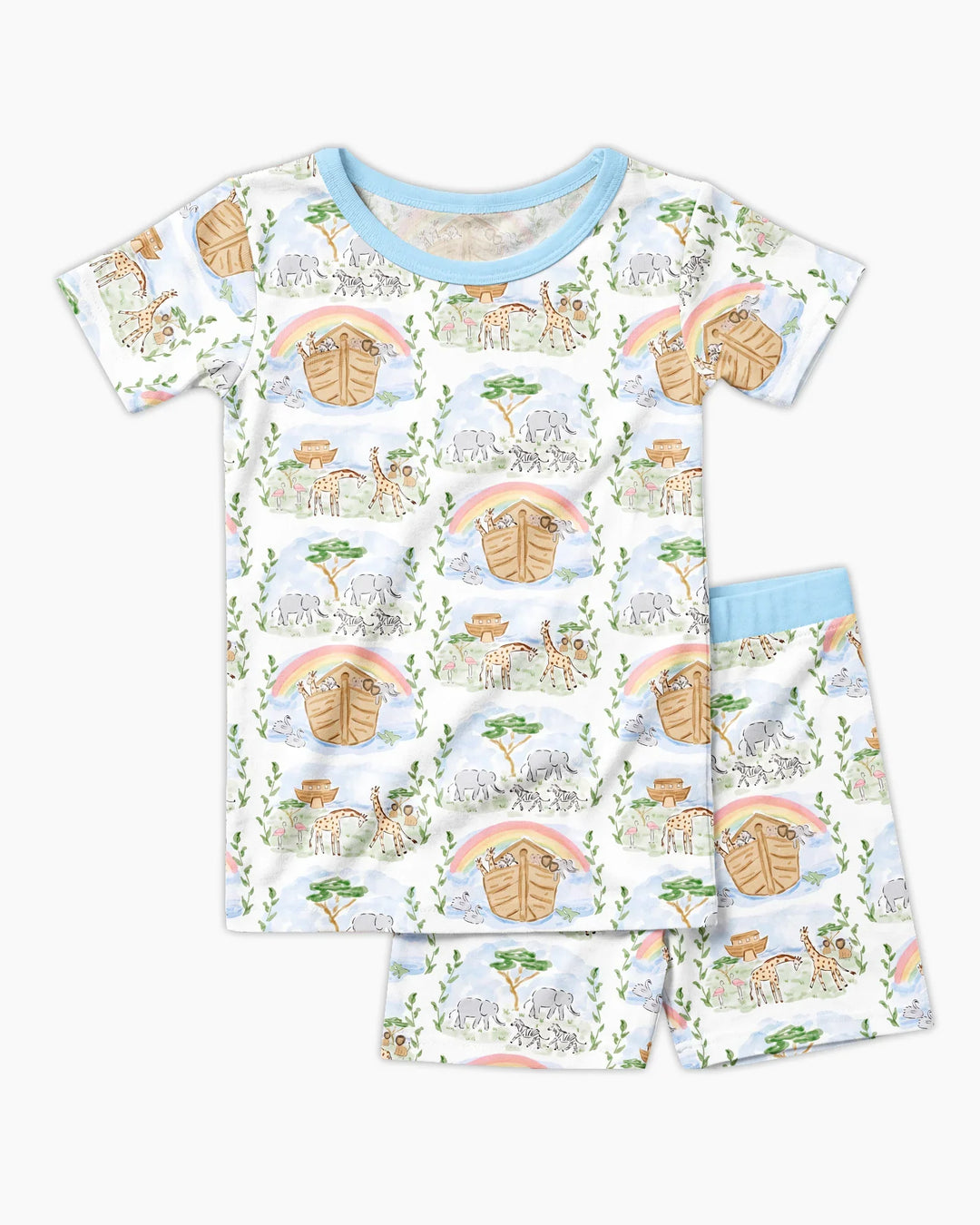 Schlafanzug-Set zweiteilig, kurze Ärmel, kurze Hose, Bambus
